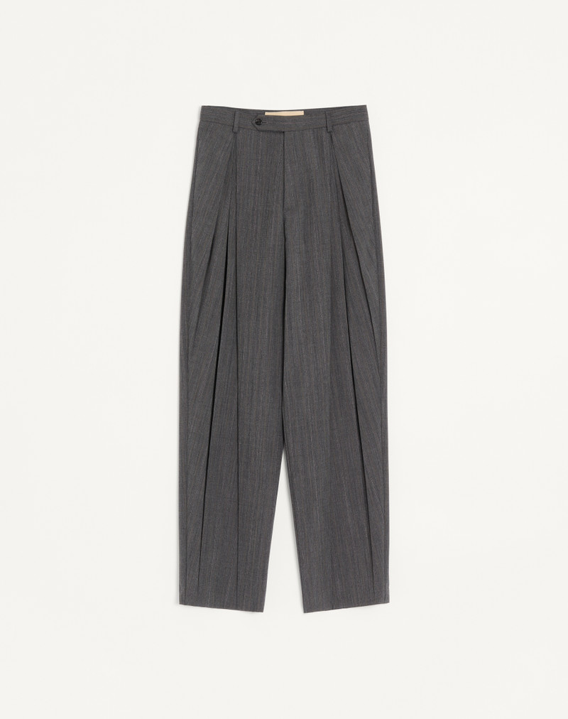 VALENTINO PINSTRIPE WOOL PANTS WITH PLEATS 1
