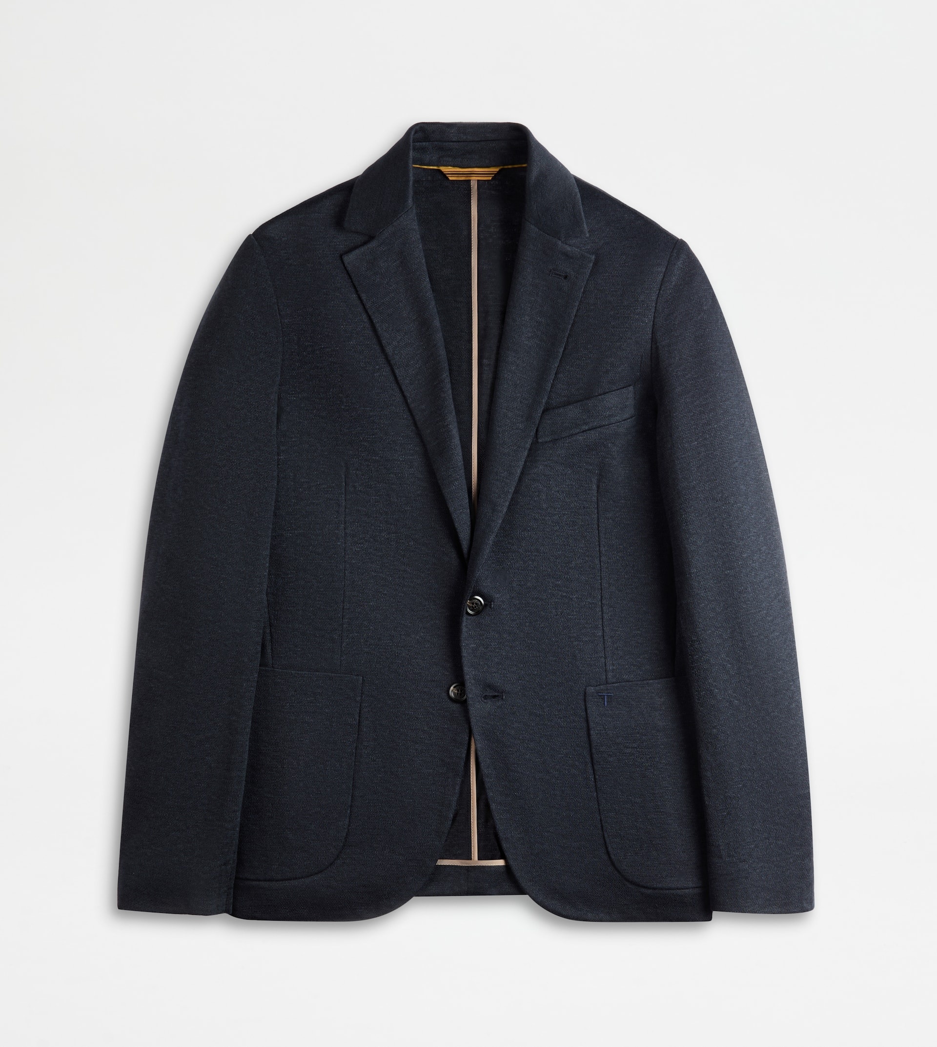 BLAZER IN LINEN - BLUE - 1