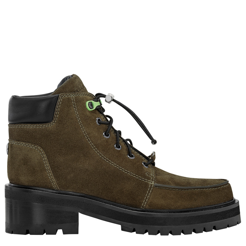 La Baroudeuse Low Boots Olive - Leather 1