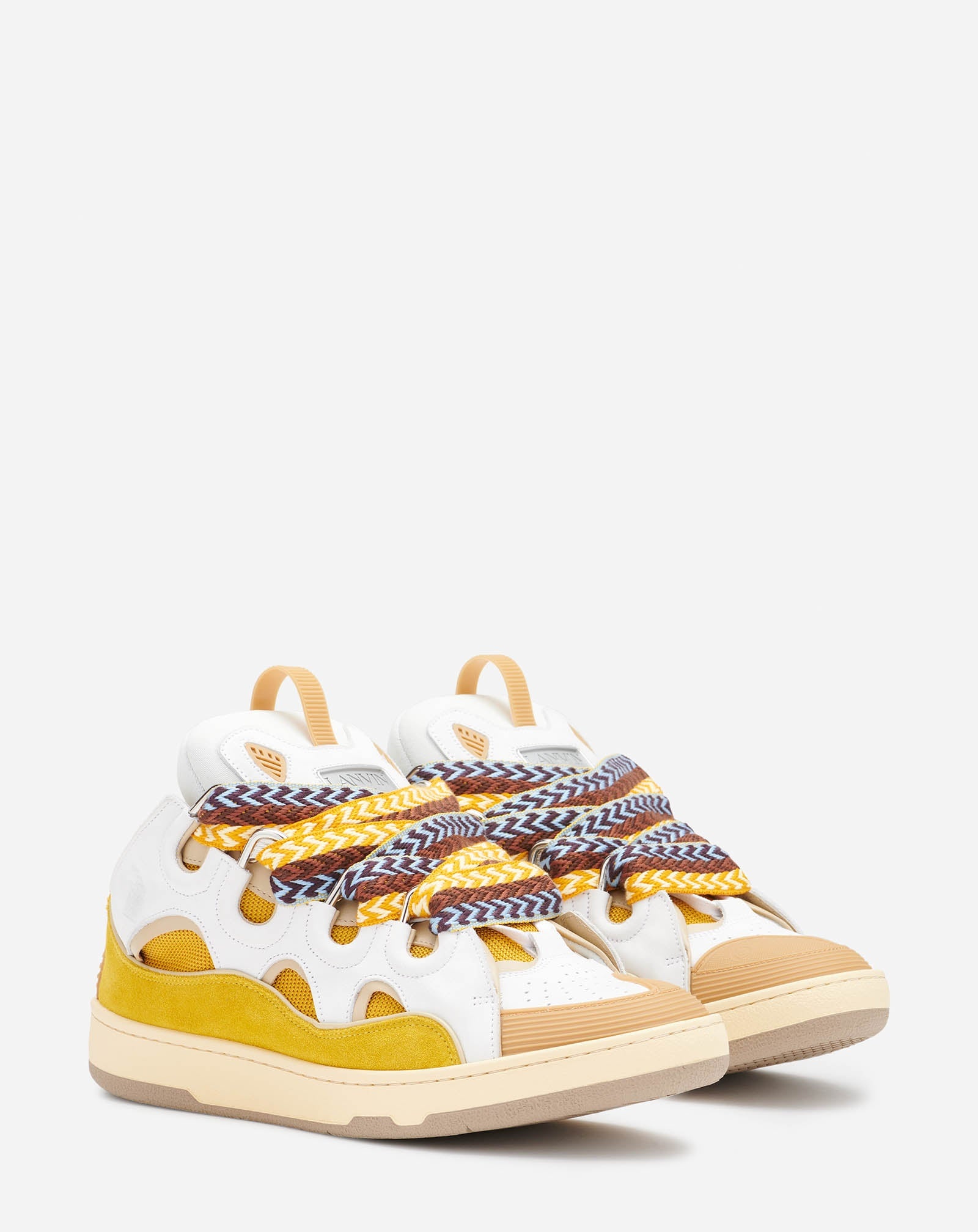 LEATHER CURB SNEAKERS - 2
