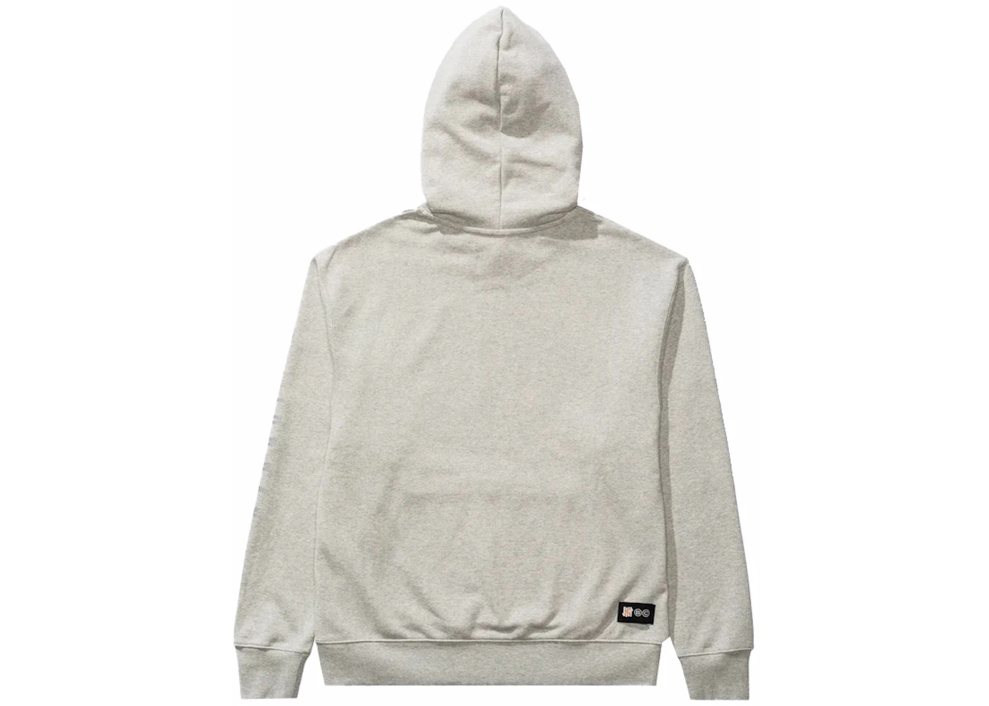 Jordan x Undefeated Weights Hoodie Heather Grey - 2