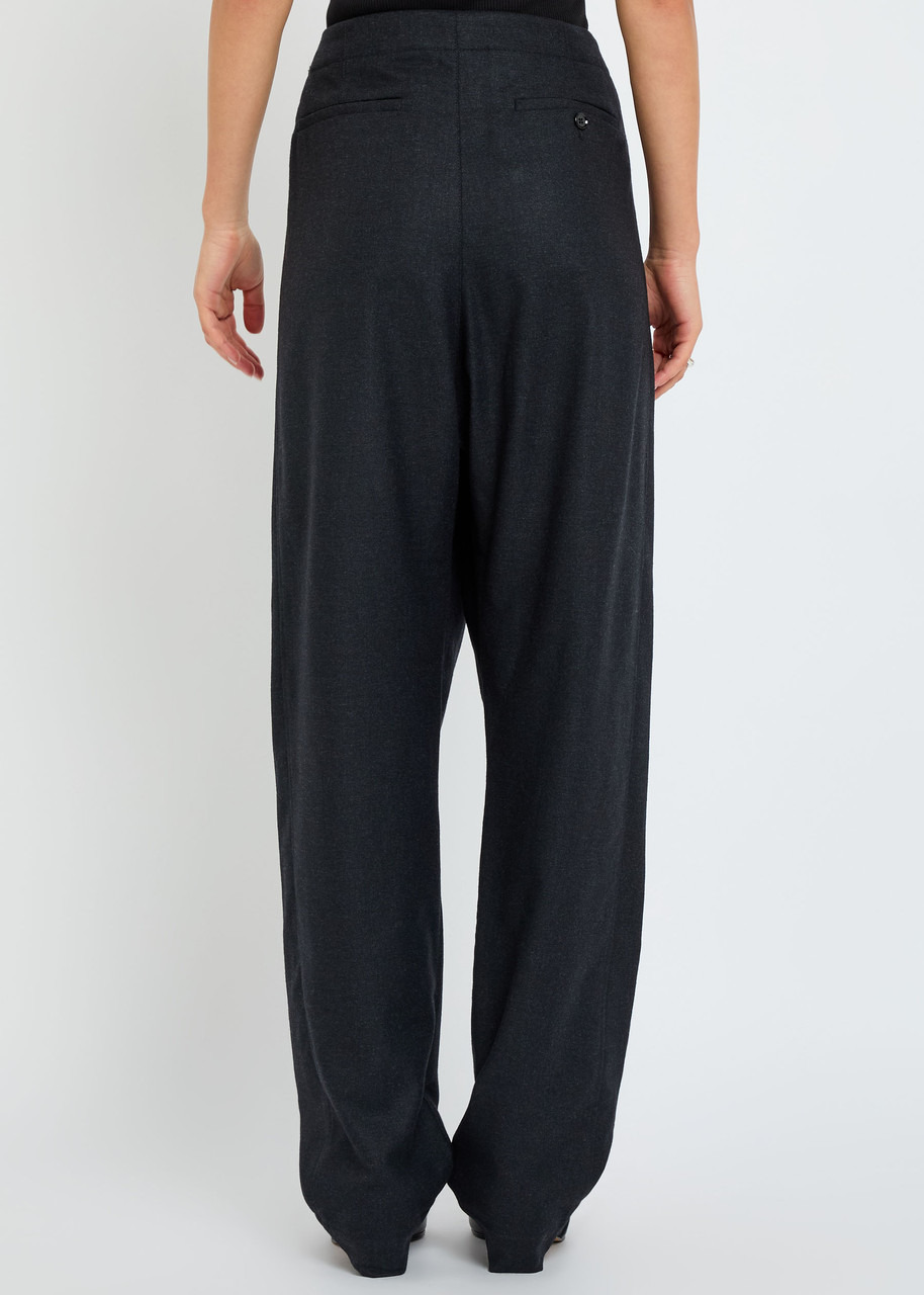 Lemaire Drawstring Cashmere-blend Trousers - 3