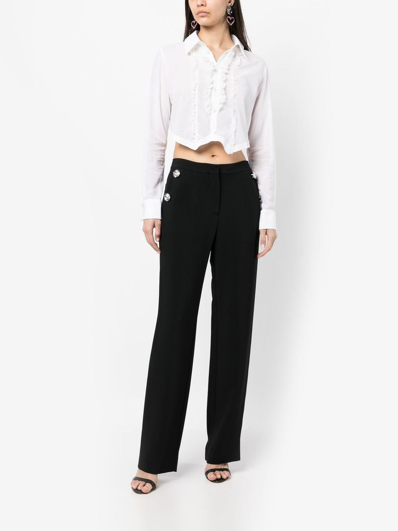 KIKI DE MONTPARNASSE ruffled tuxedo shirt outlook
