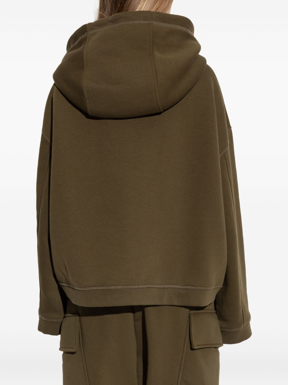 embroidered-logo hoodie - 4