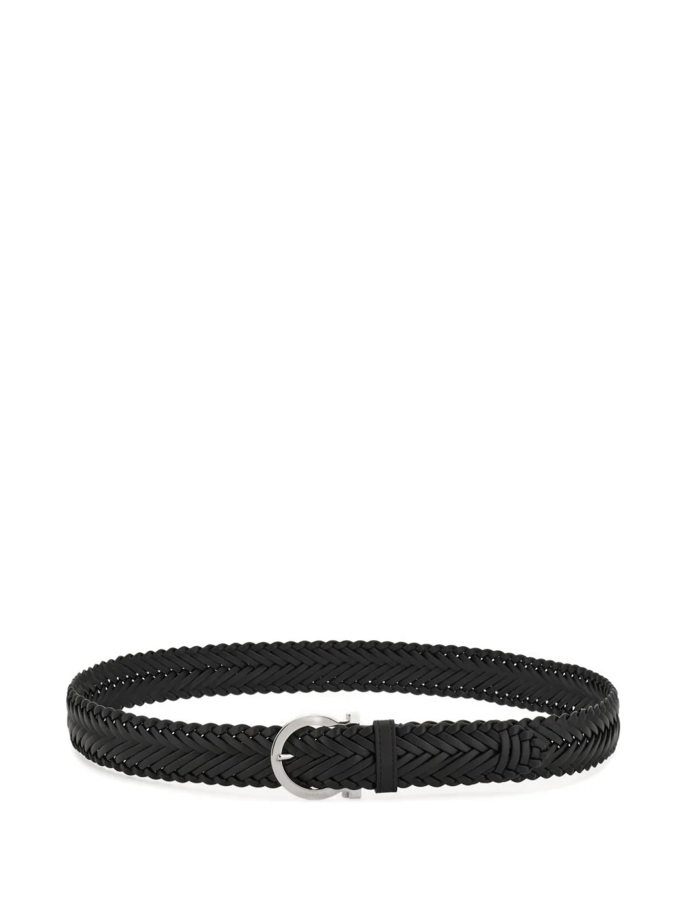 woven Gancini buckle belt - 1