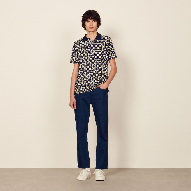 Jacquard polo shirt 7