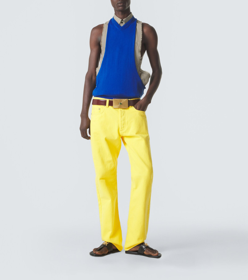 VERSACE Checked cotton shirt outlook