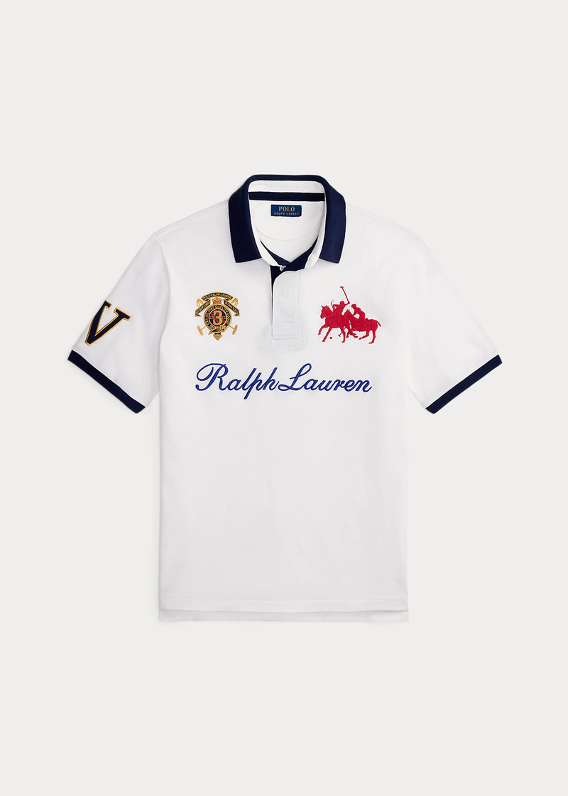 Classic Fit Crest Mesh Polo Shirt 1
