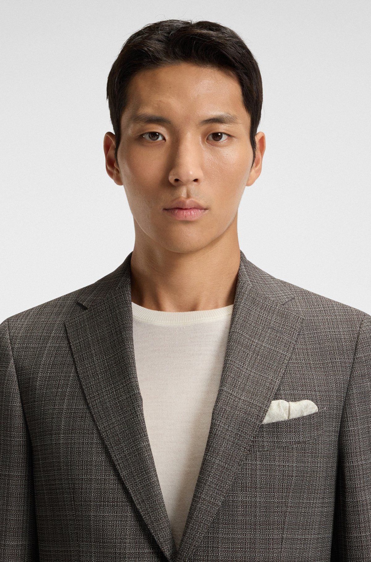 PRINTED POCKET SQUARE WITH LOGO BORDER - 2