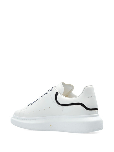 Alexander McQueen Oversized lace-up leather sneakers outlook
