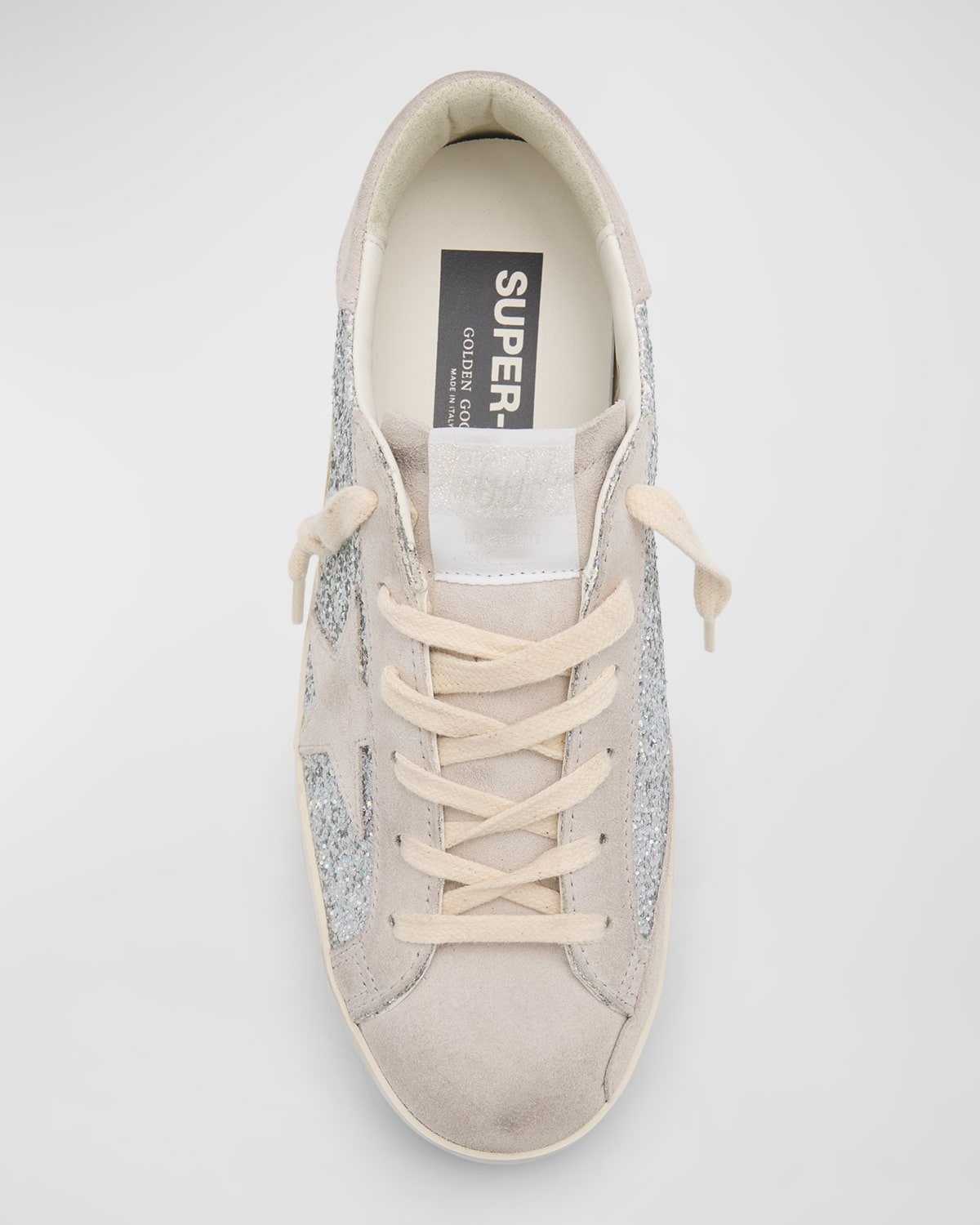 Super Star Glitter Leather Low-Top Sneakers - 5