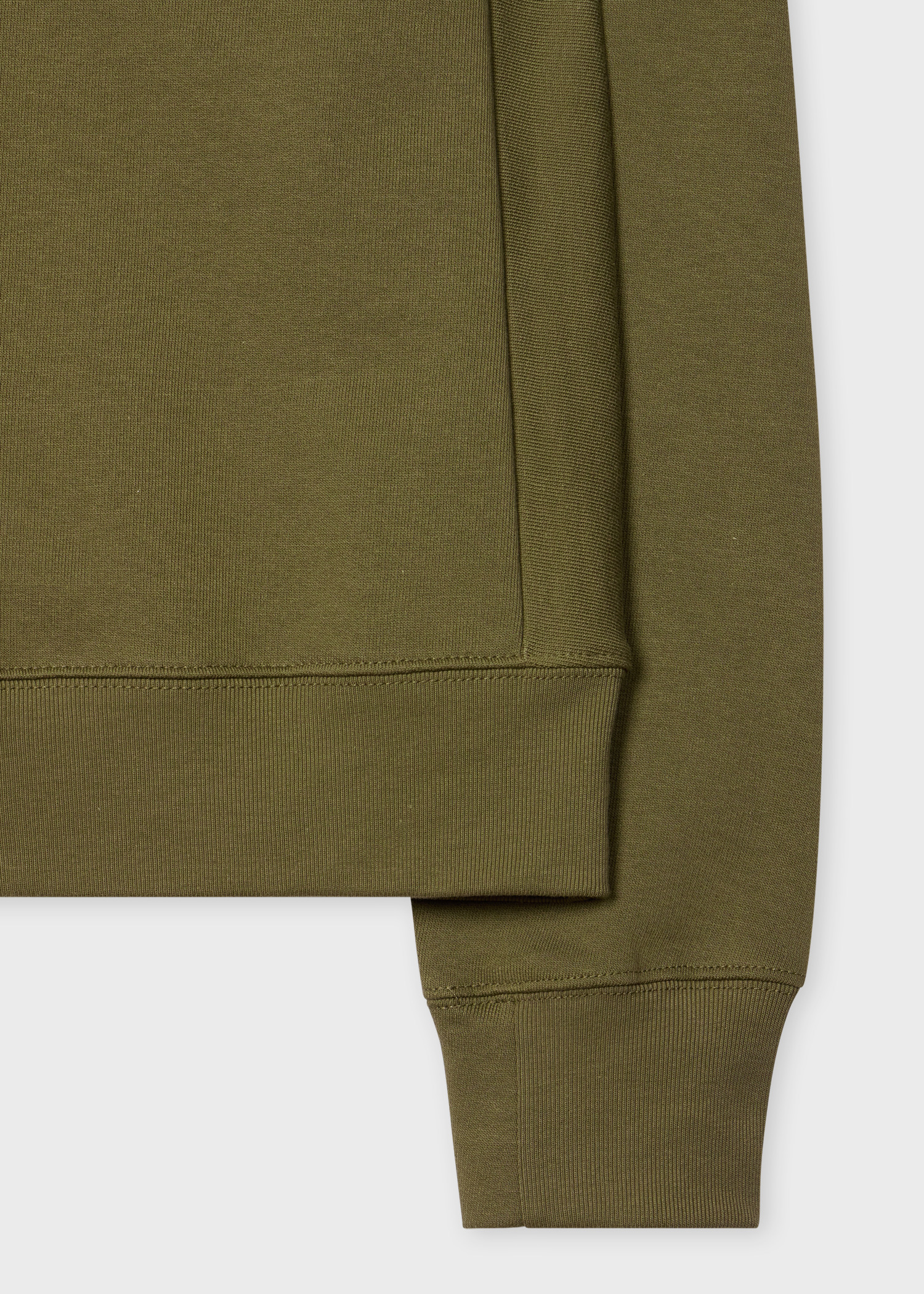 Khaki Organic Cotton Zebra Logo Sweatshirt - 2