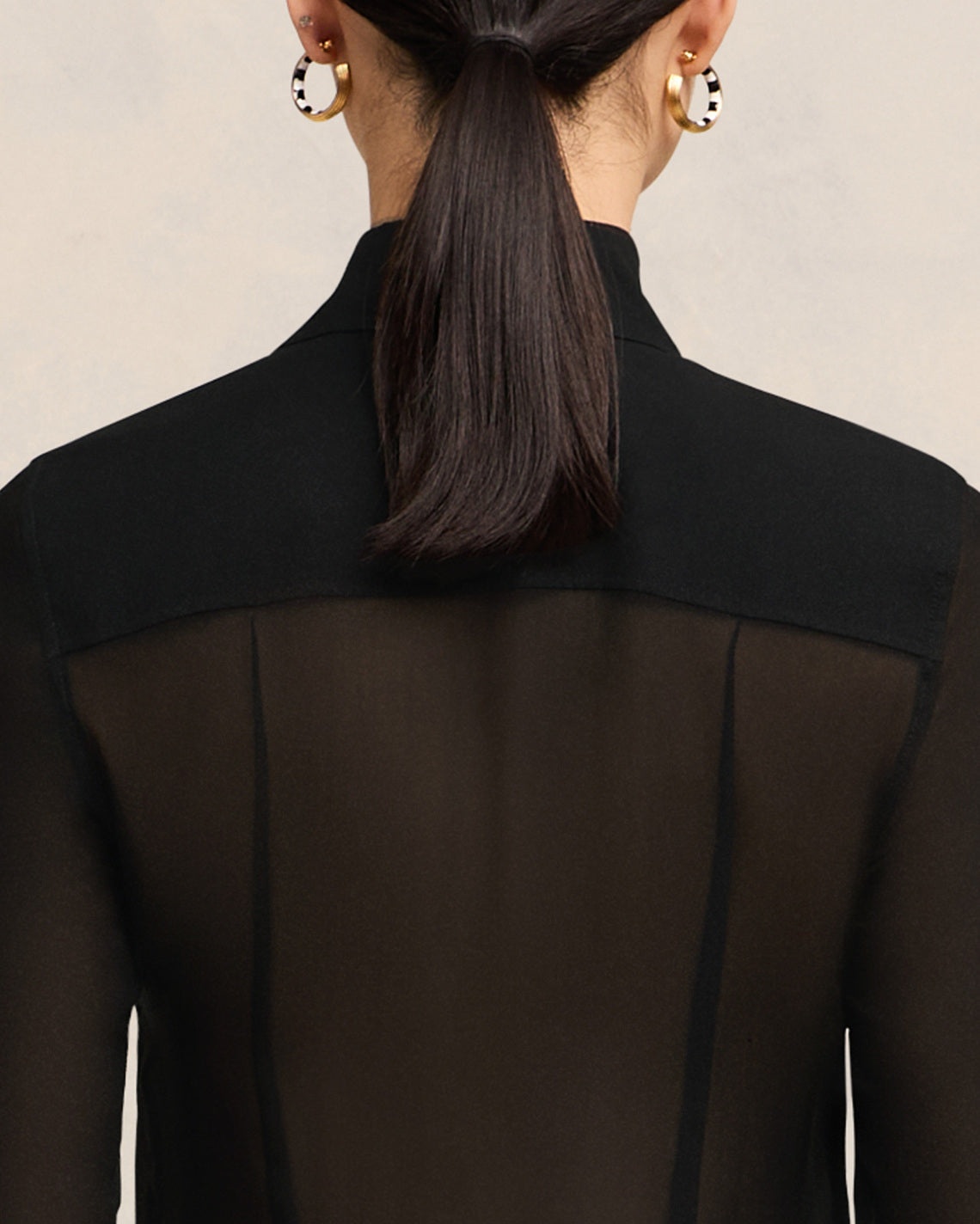 LONG DRESS WITH COLLAR SHIRT - 4