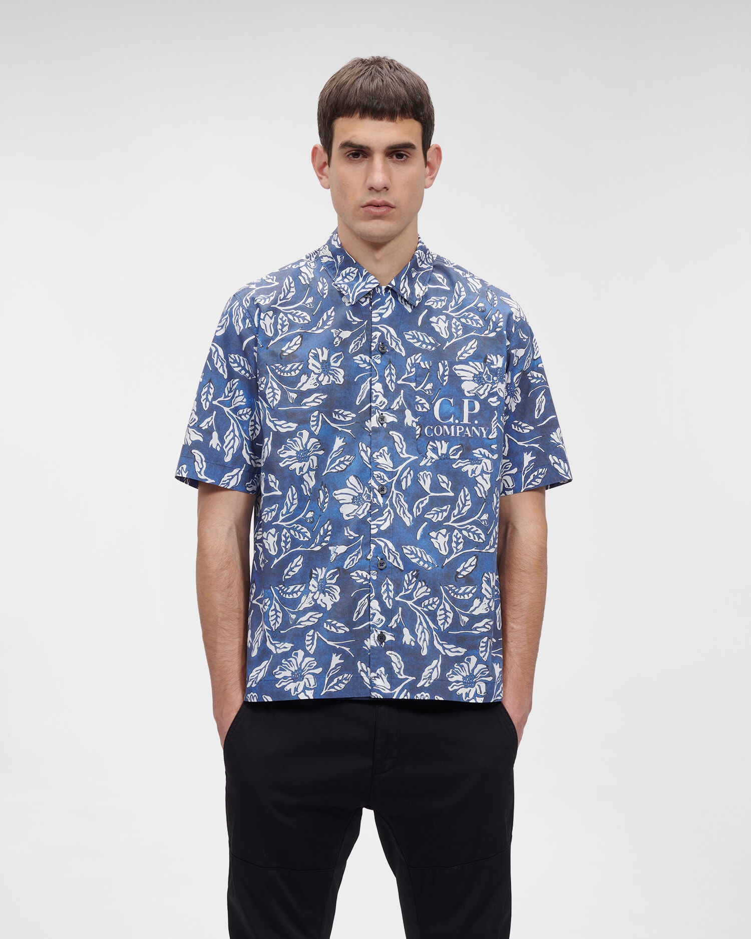 All-over Printed Popeline Short Sleeved Shirt - 2