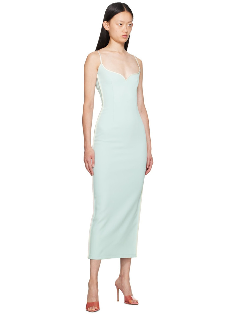 Paris Georgia SSENSE Exclusive Blue & White Heart Maxi Dress outlook