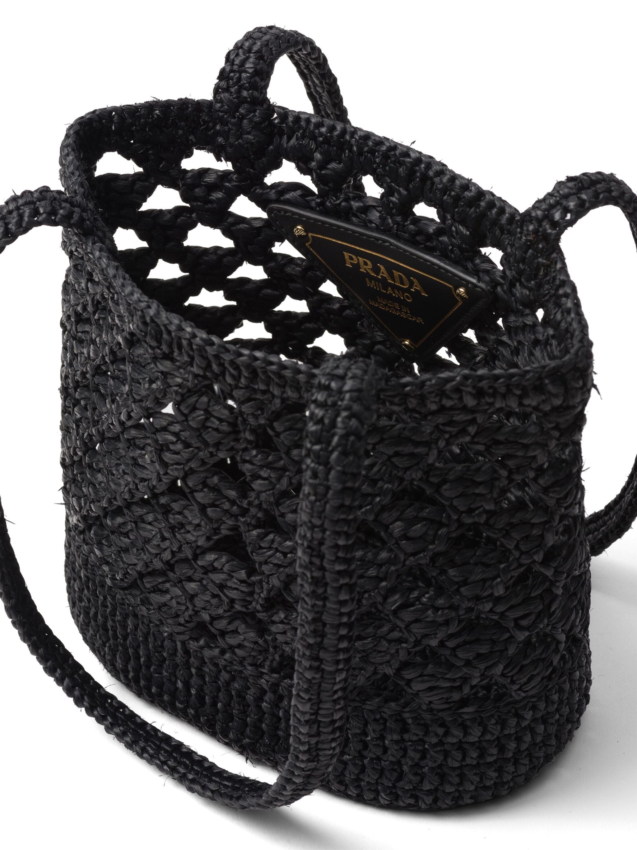 Logo-embroidered Crochet Shoulder Bag - 2