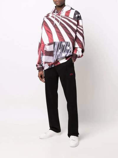 424 american flag-print oversized hoodie outlook