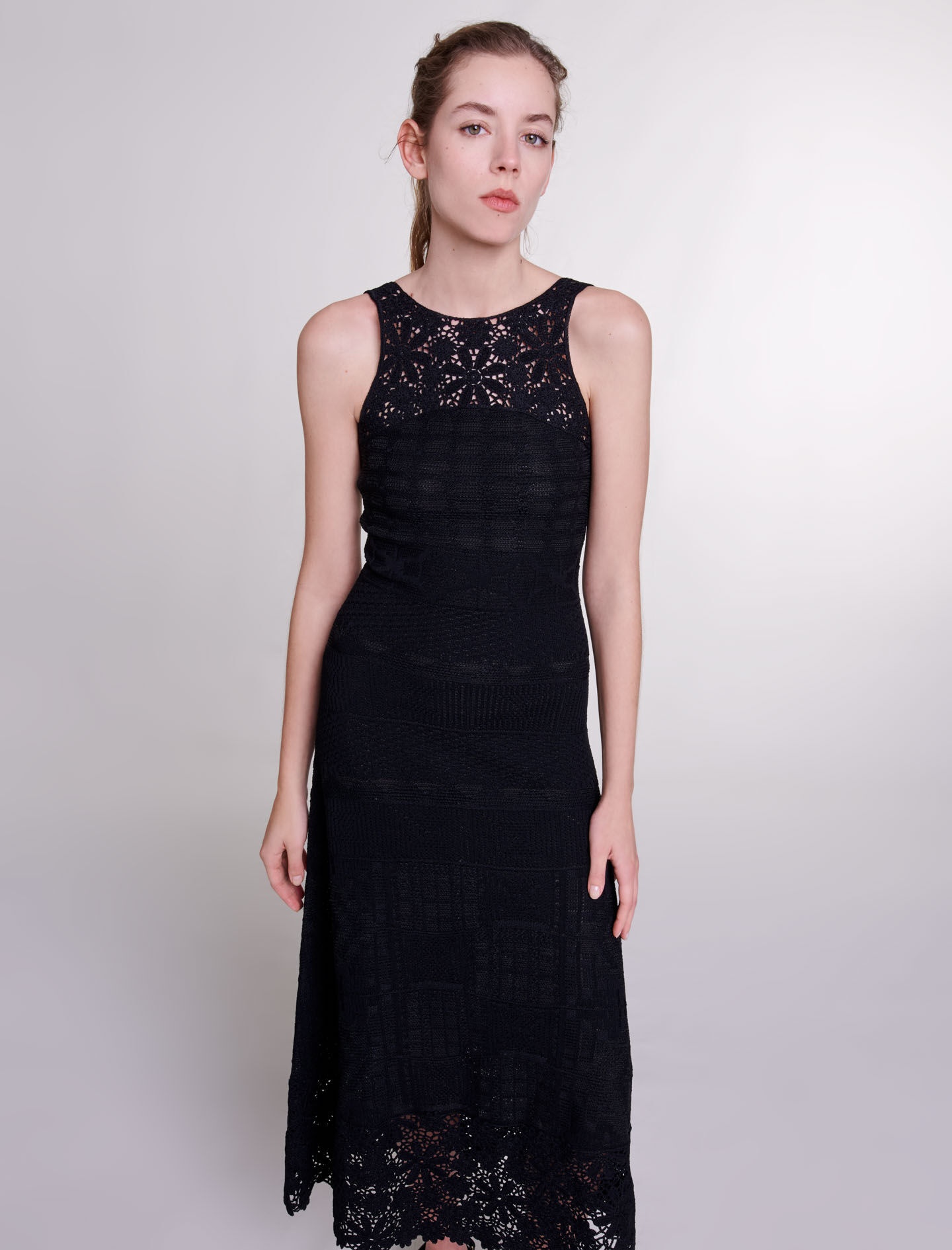 Crochet-knit maxi dress - 5