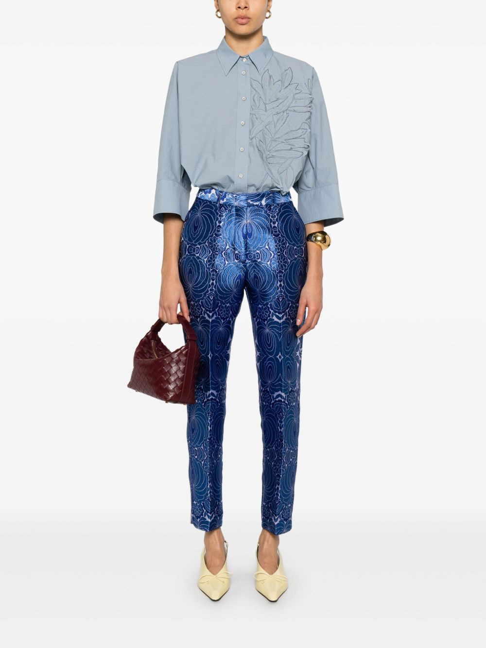 Brunello Cucinelli Women Embroidered Cotton Shirt - 4