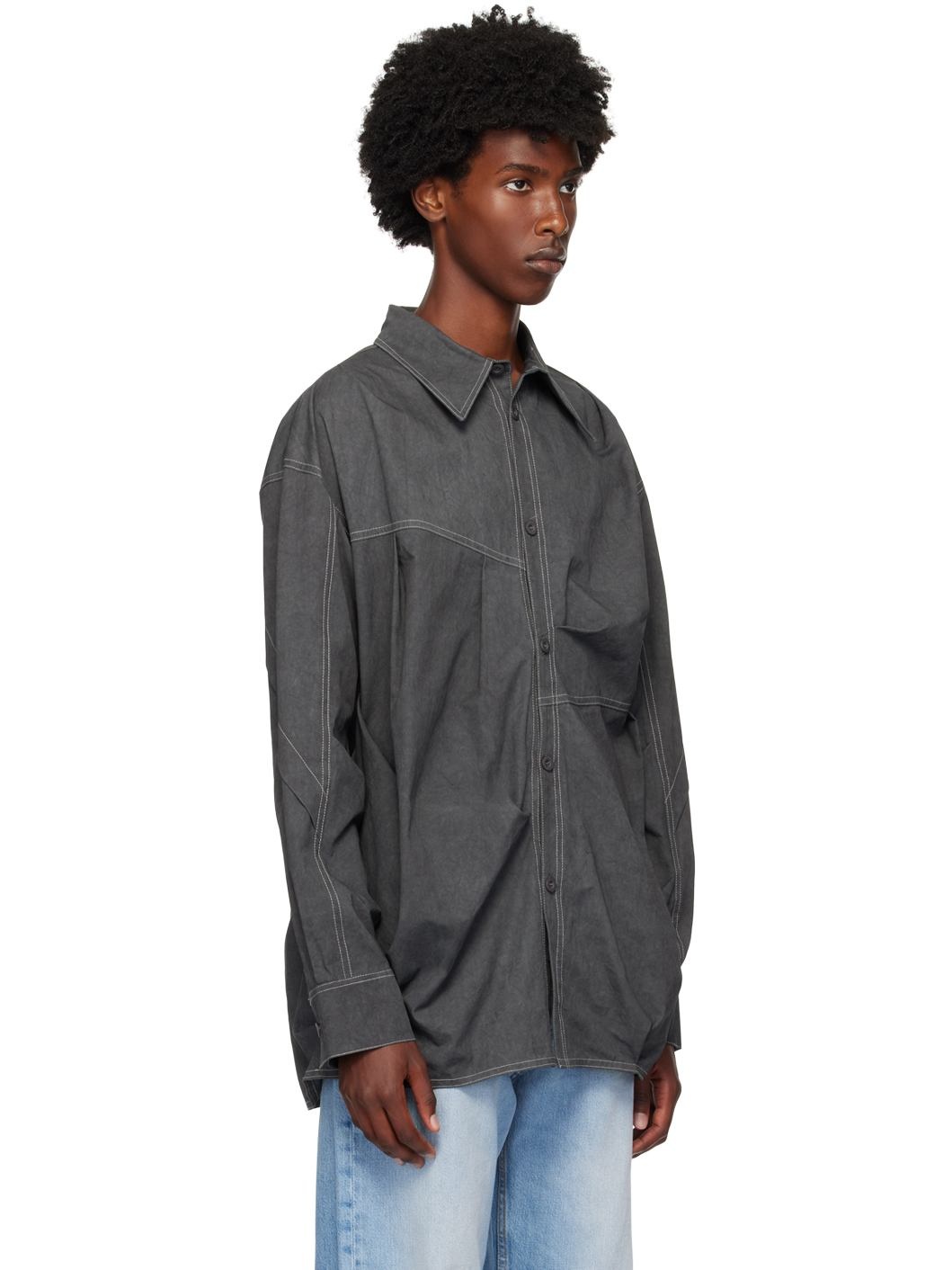 Gray Alice Dyed Shirt - 2