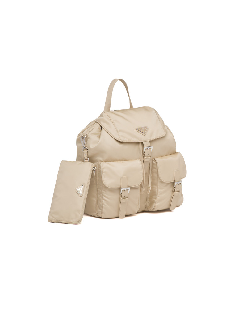 Prada Re-Nylon medium backpack with pouch outlook