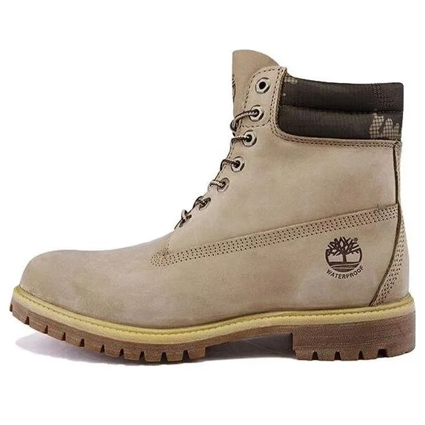 Timberland 6 Inch Premium Waterproof Wide-Fit Boots 'Off White Nubuck' A1QRD - 1