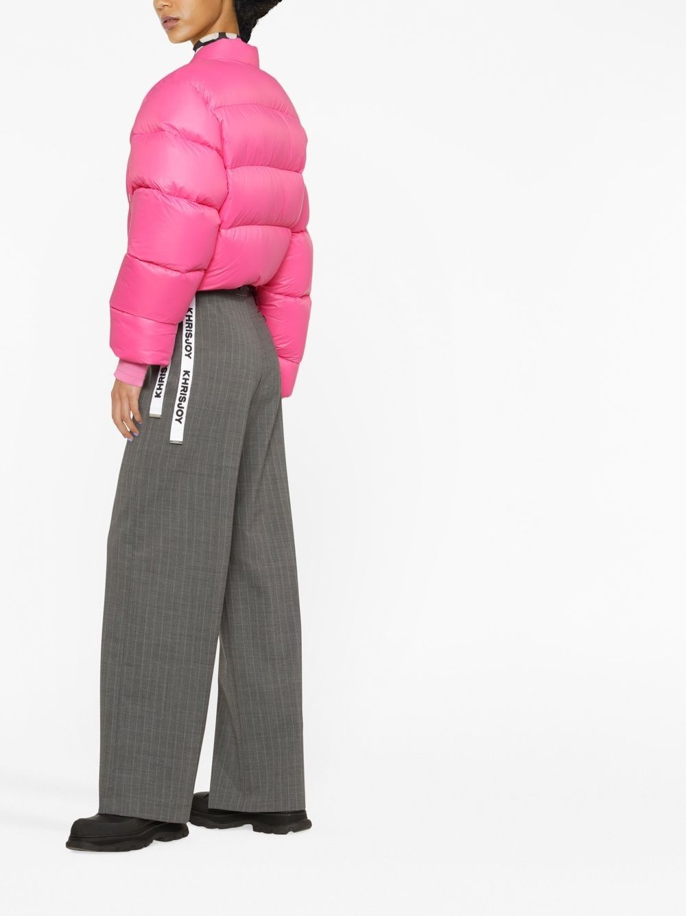 cropped puffer jacket - 3