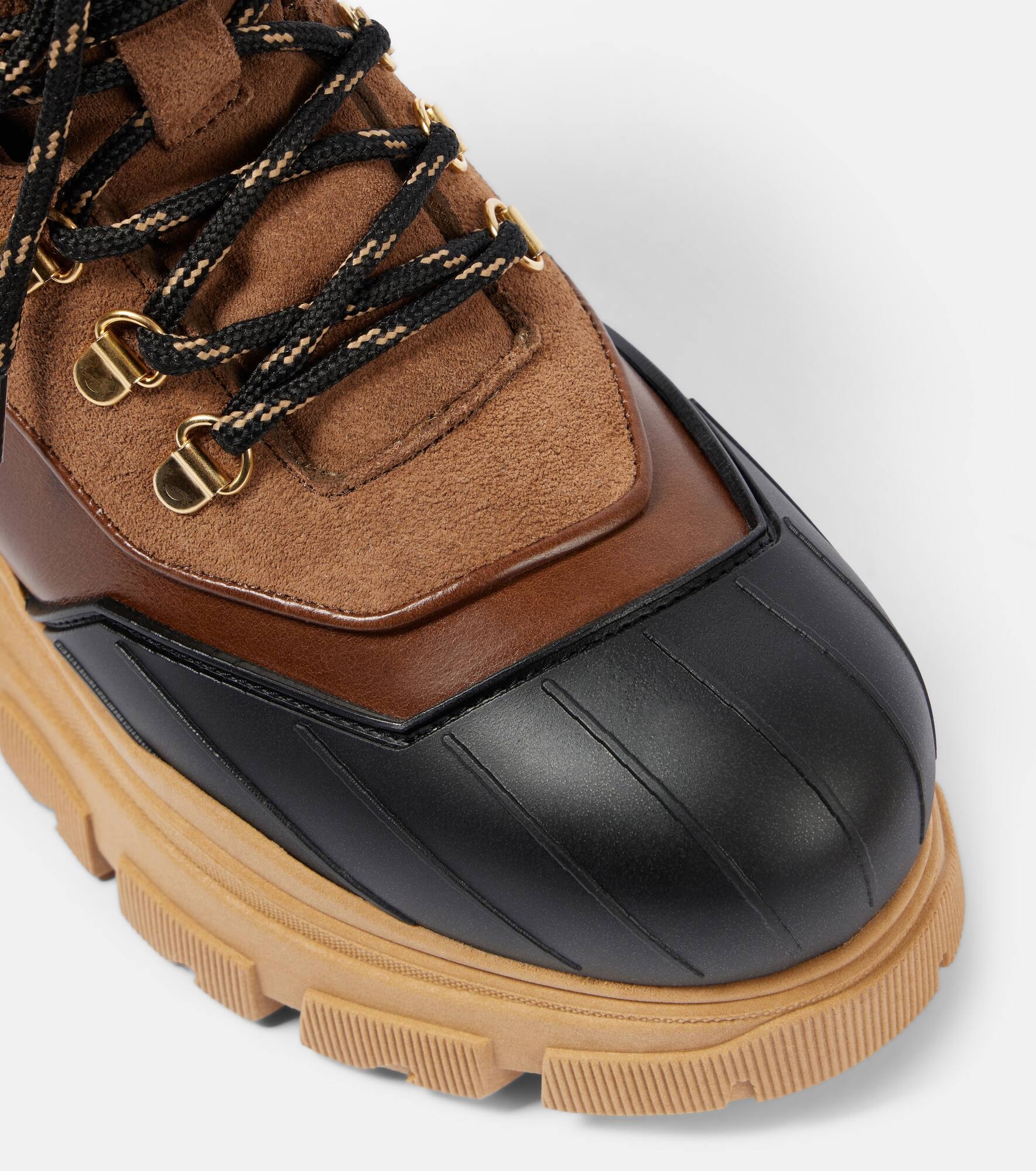 Sporty Shearling leather lace-up boots - 5