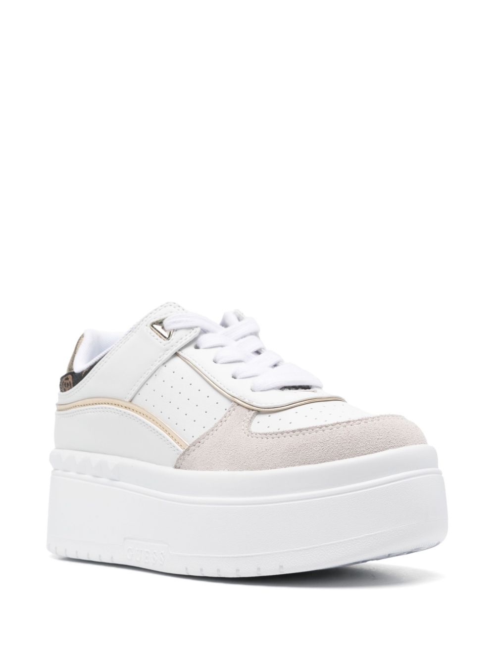 logo-debossed sneakers - 2