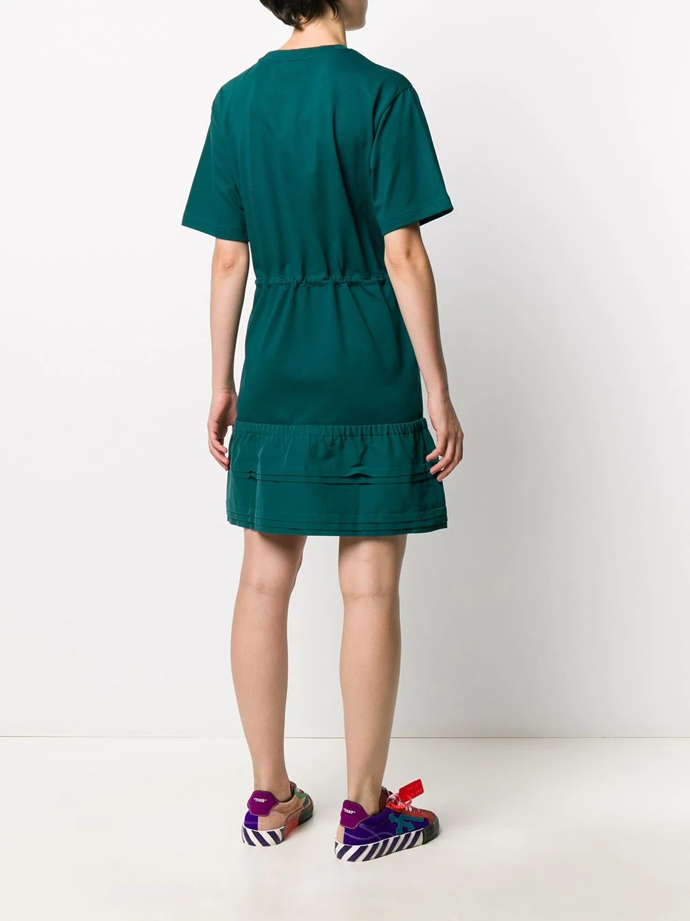 drawstring T-shirt dress - 4