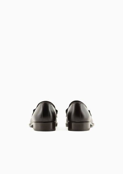 GIORGIO ARMANI Leather loafers outlook