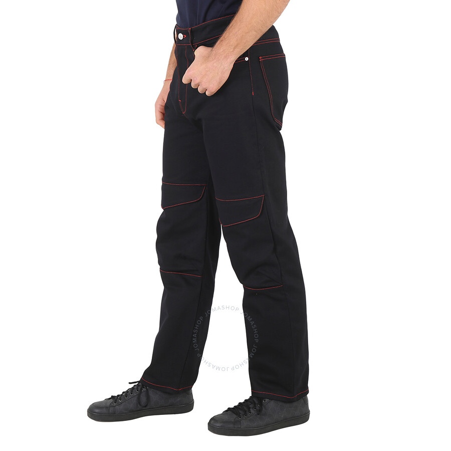 GCDS Men's Black Nightmares Ultrawide Denim Trousers - 5