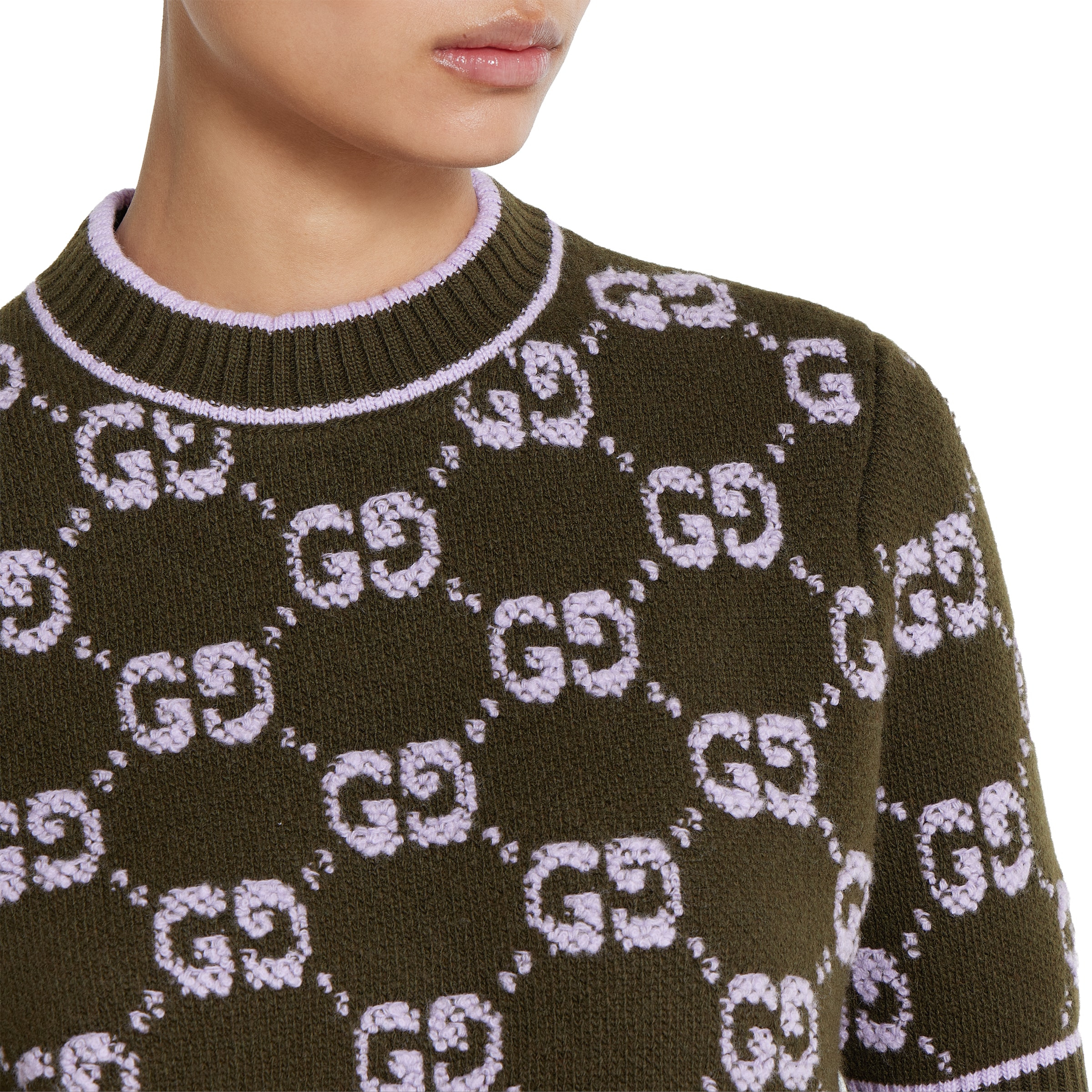 GG wool bouclé jacquard top - 5
