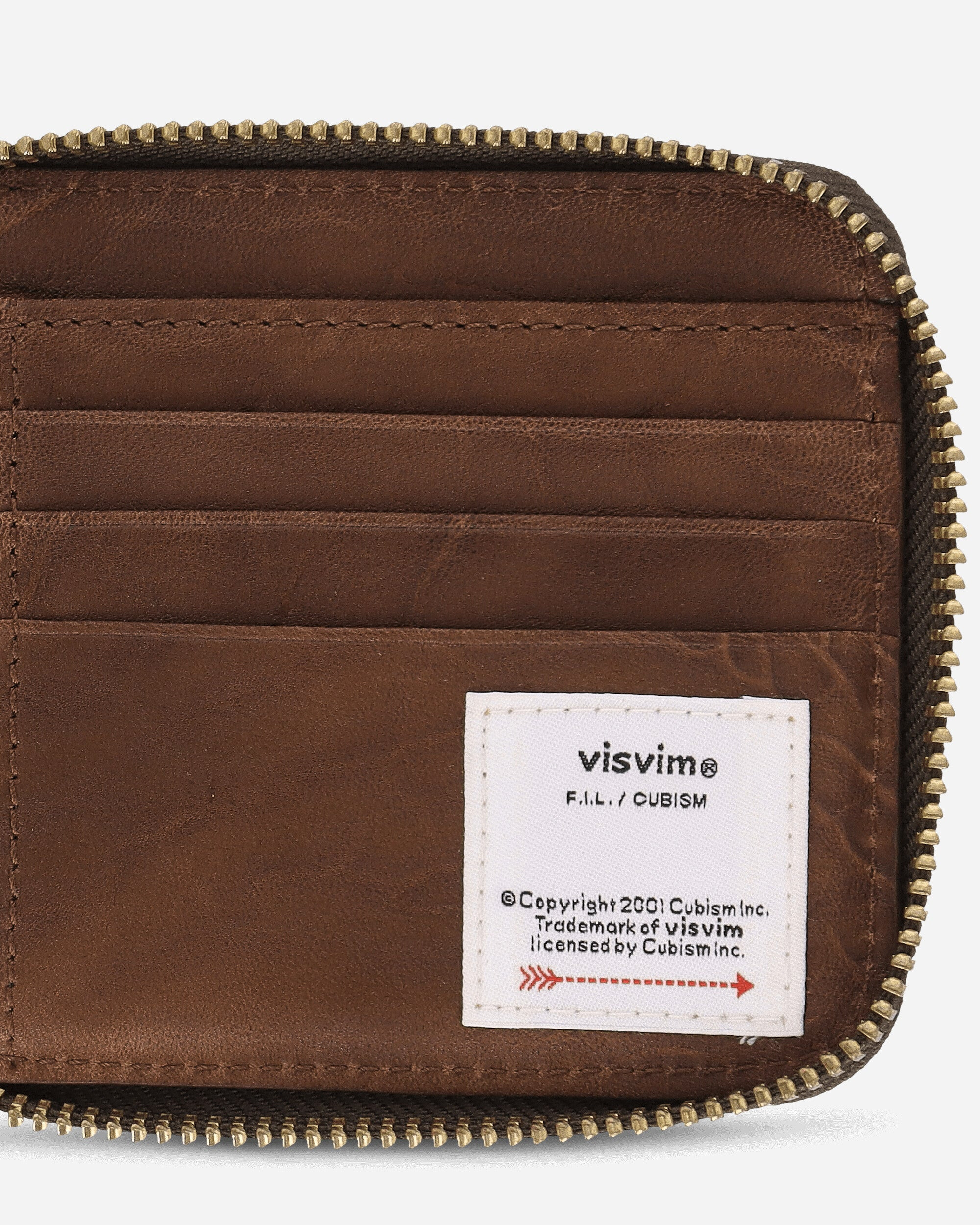 Leather Bi-Fold Wallet Brown - 6