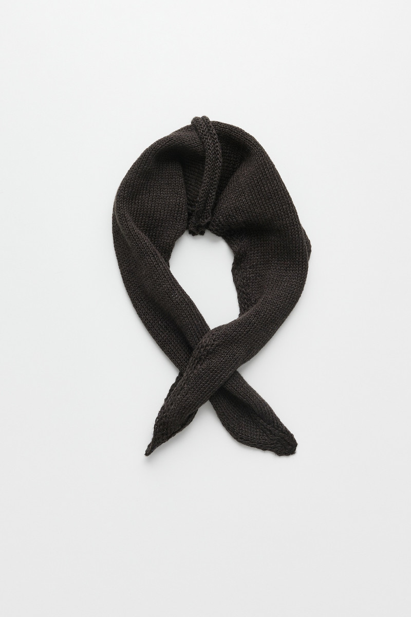 Our Legacy Miniature Scarf Nori Green Cyclone Linen outlook