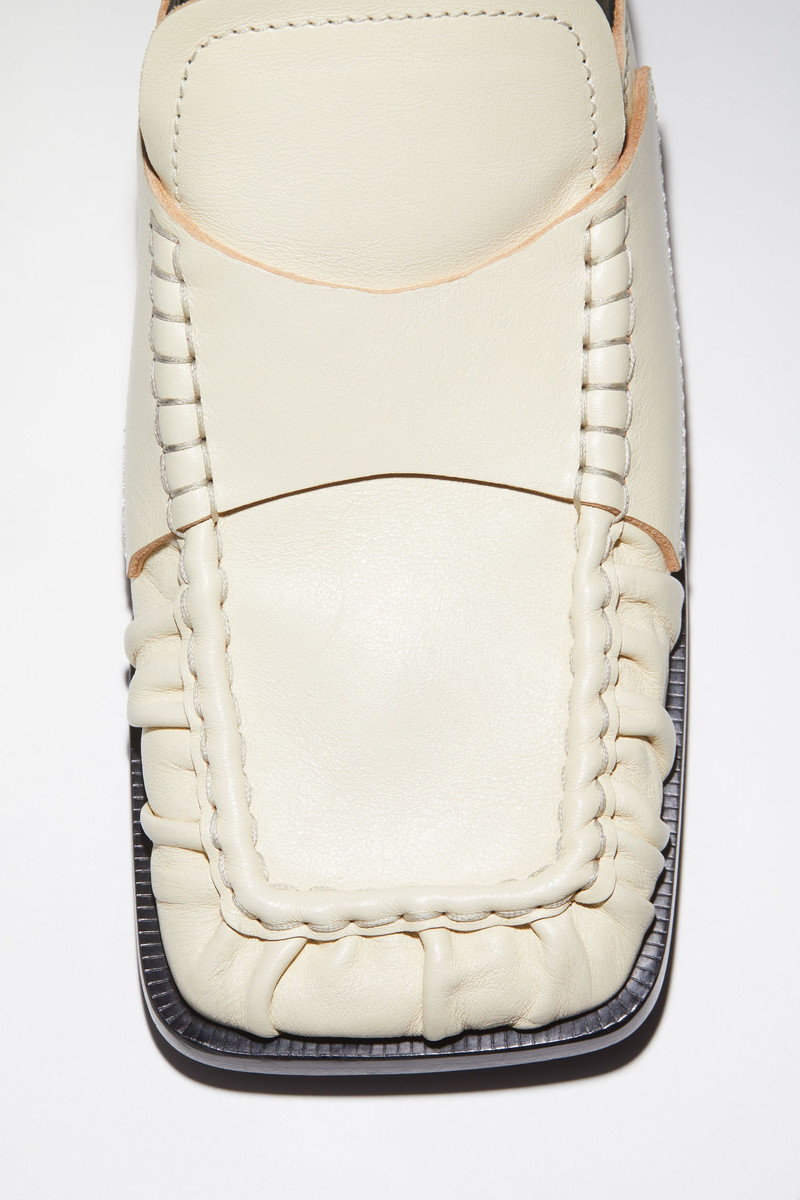 Square toe mules - Off white 5