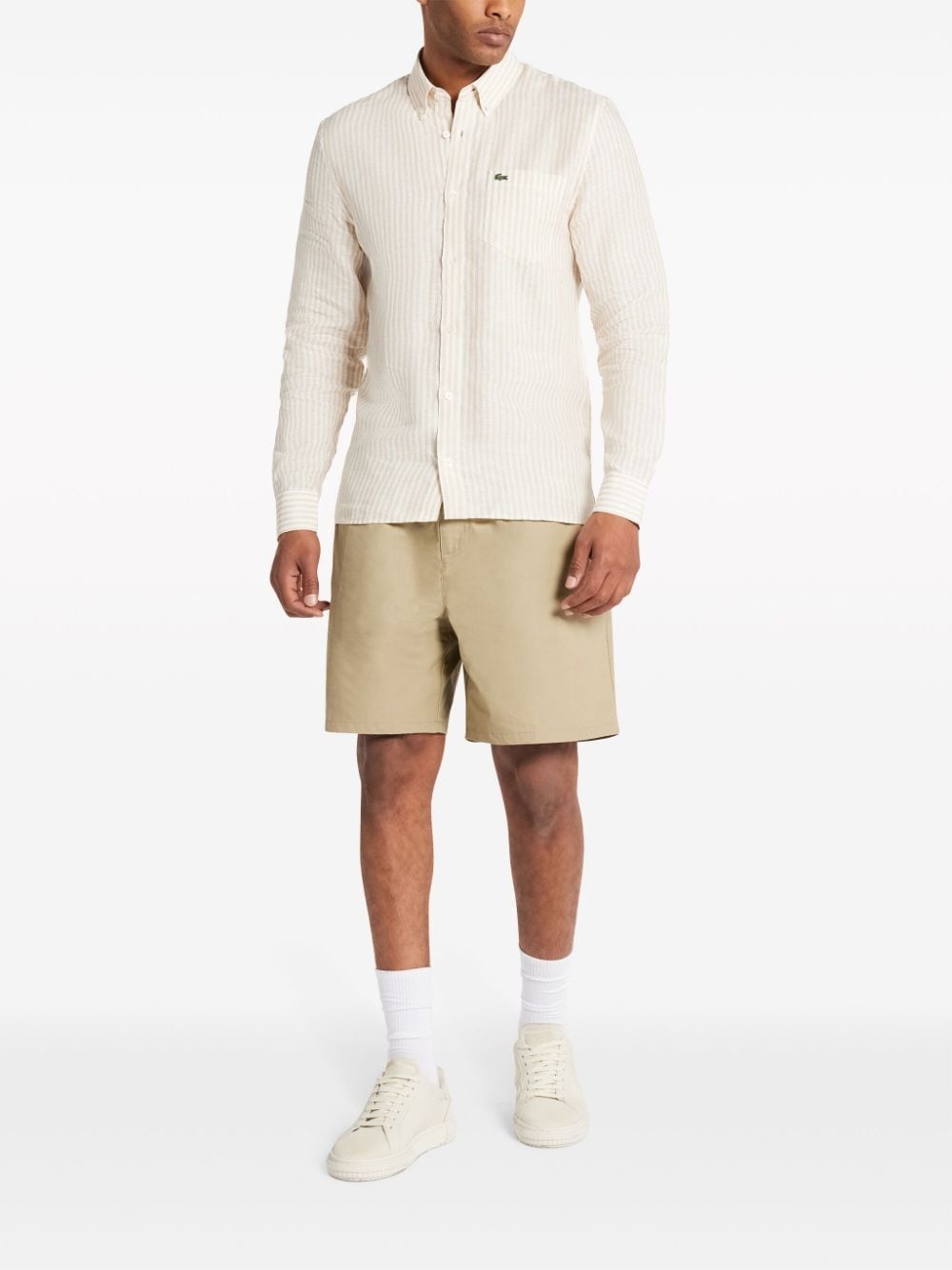 striped linen shirt - 2