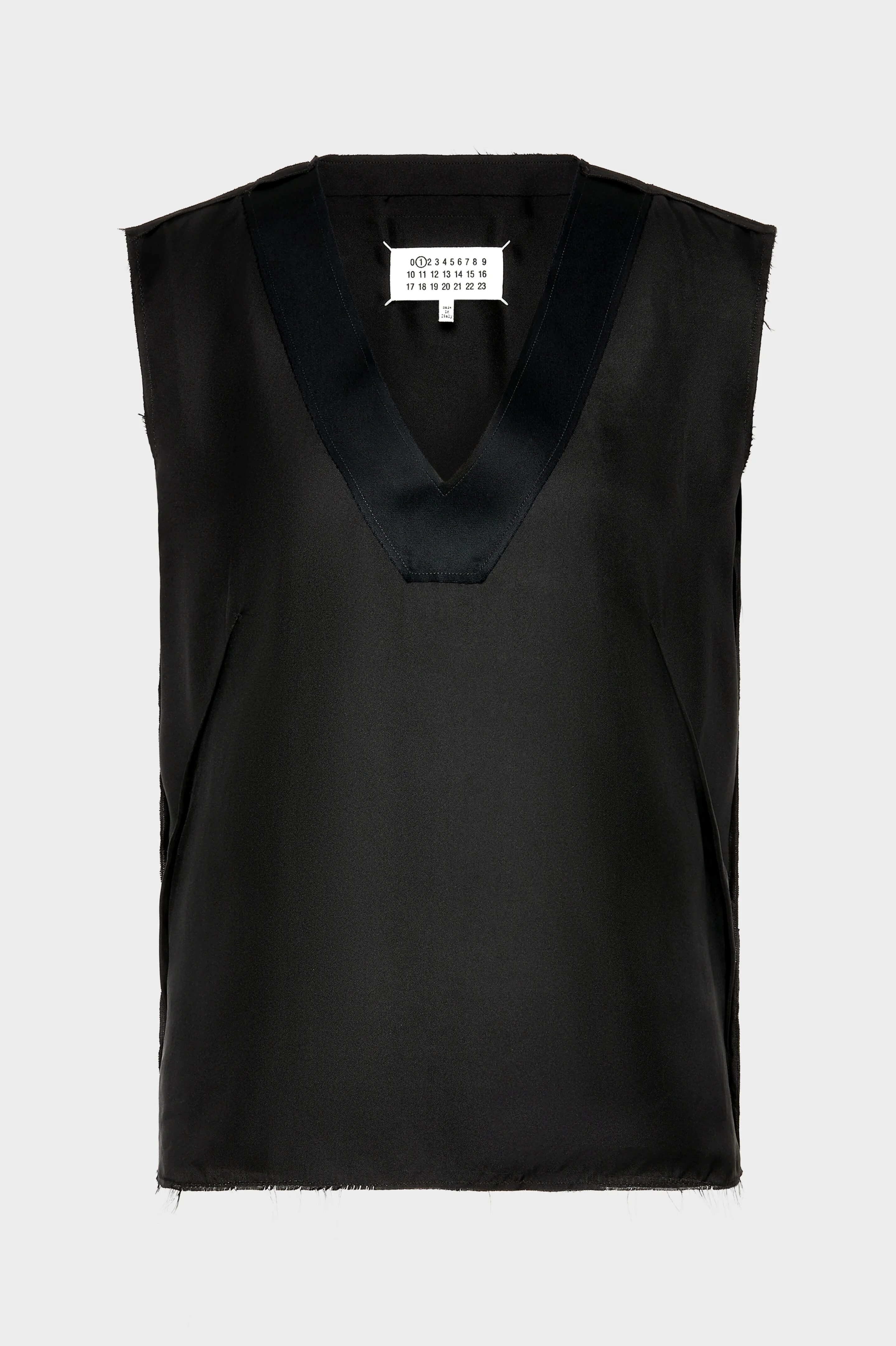 Silk V-Neck Top - 1