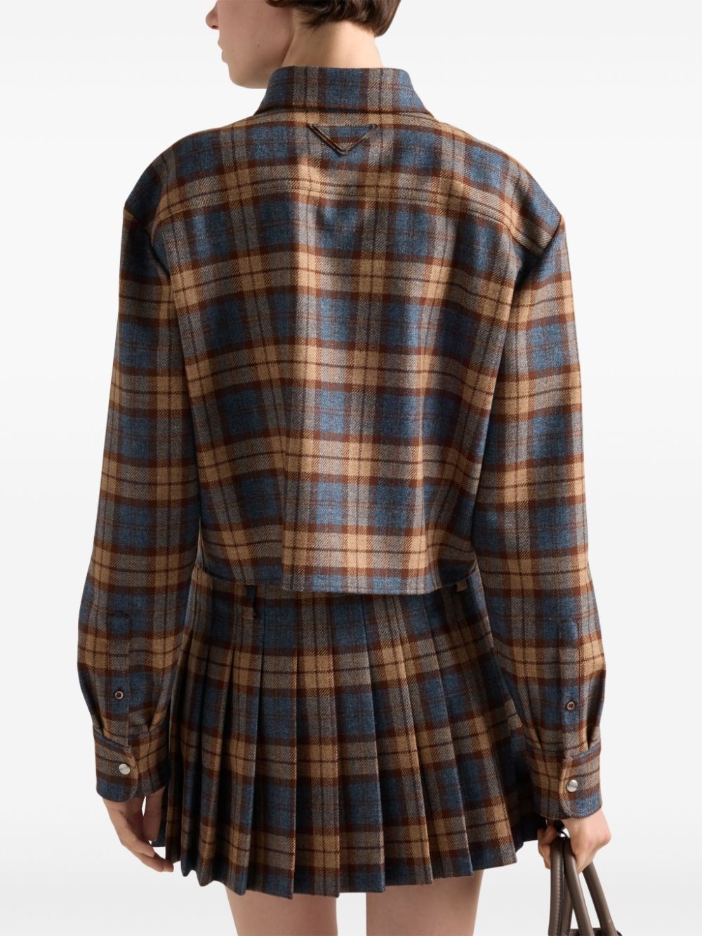 checked wool shirt - 4