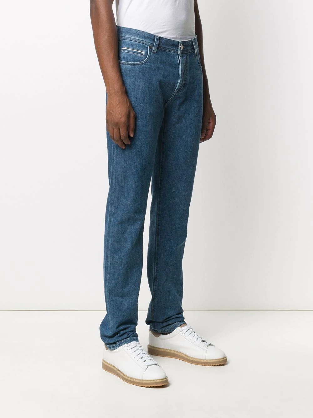 high rise straight-leg jeans - 3