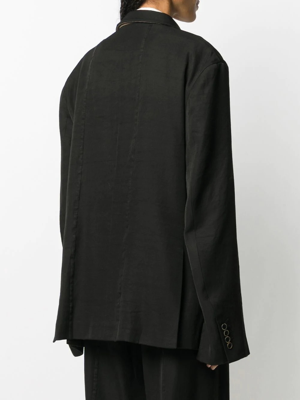 oversized long-sleeved blazer - 4