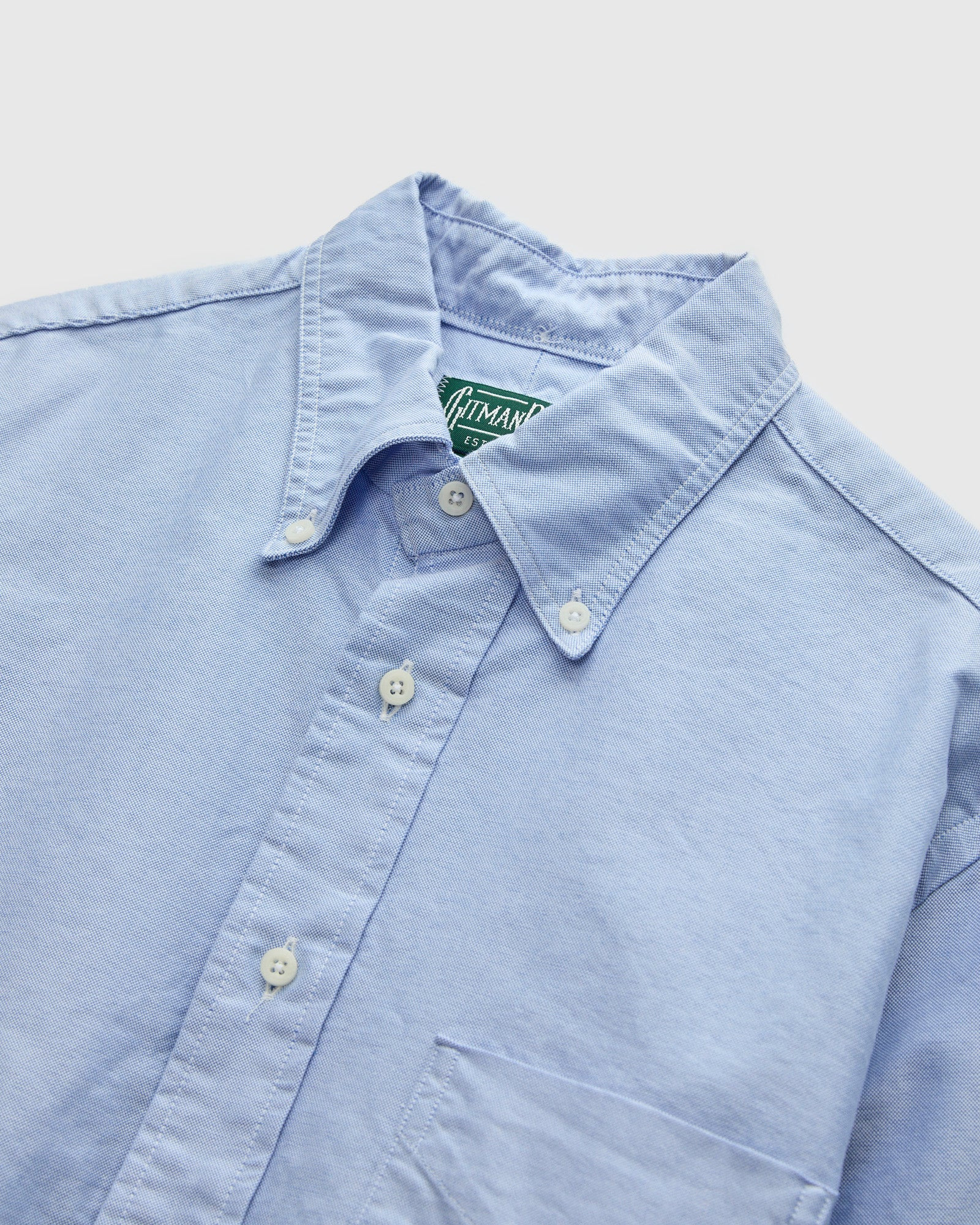 Classic Oxford Button-Down Shirt in Blue - 3