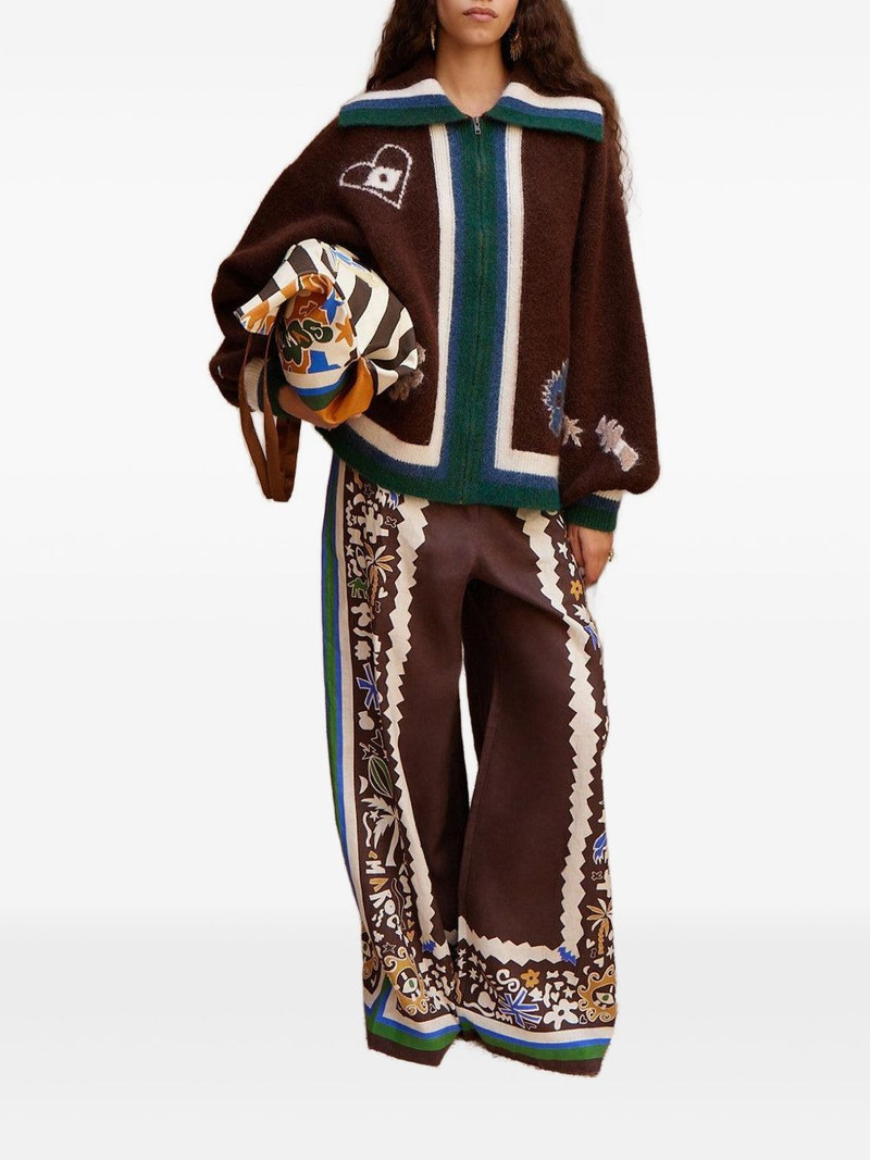 ALÉMAIS Maroc zip-up cardigan outlook