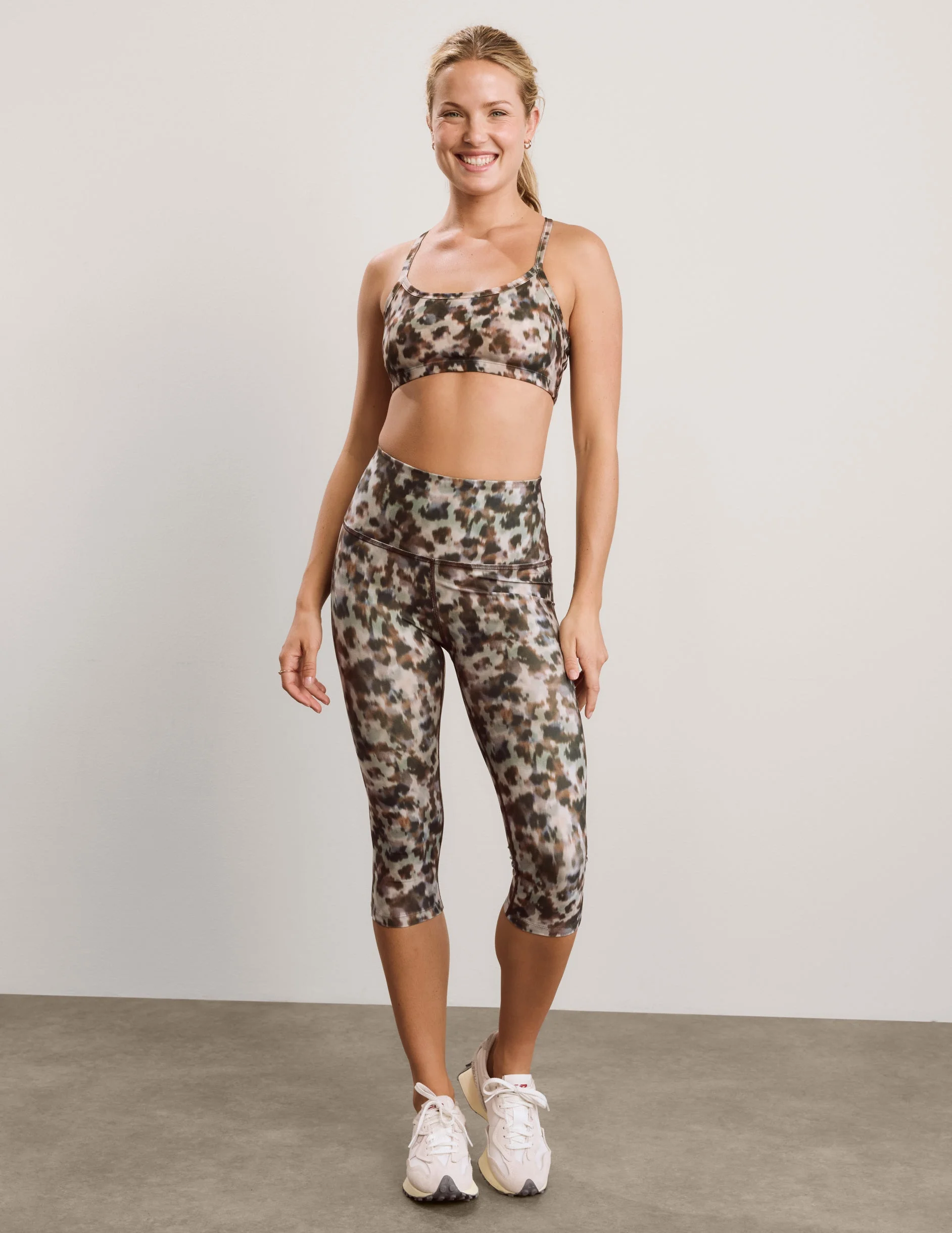 Dappled Roan SoftMark Walk And Talk High Waisted Capri Legging - 1