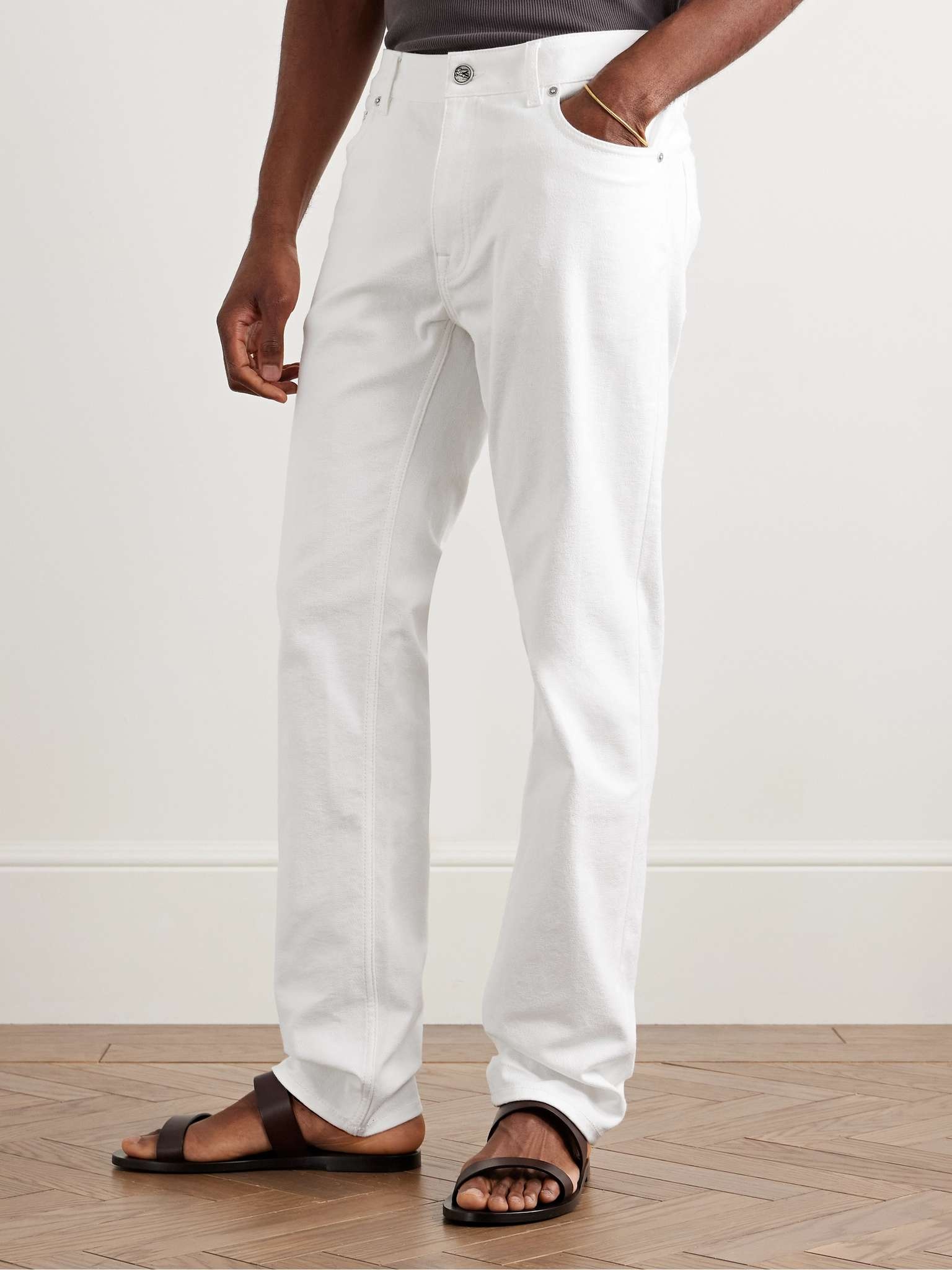 Straight-Leg Paisley-Jacquard Jeans - 3