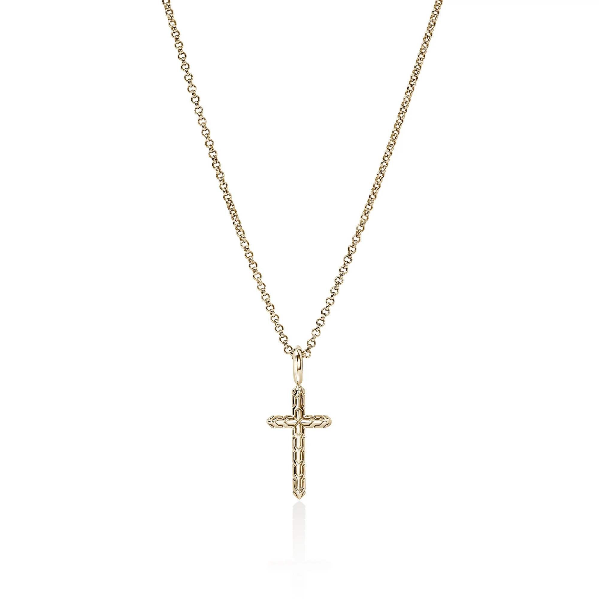 JH Essential Cross Necklace, Gold - 1