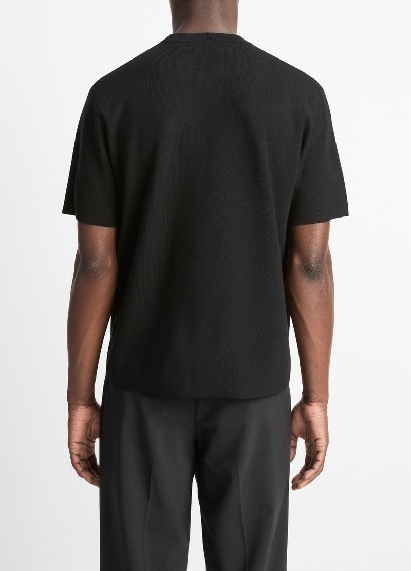 Vince Milano Short-Sleeve Crew Neck Sweater outlook