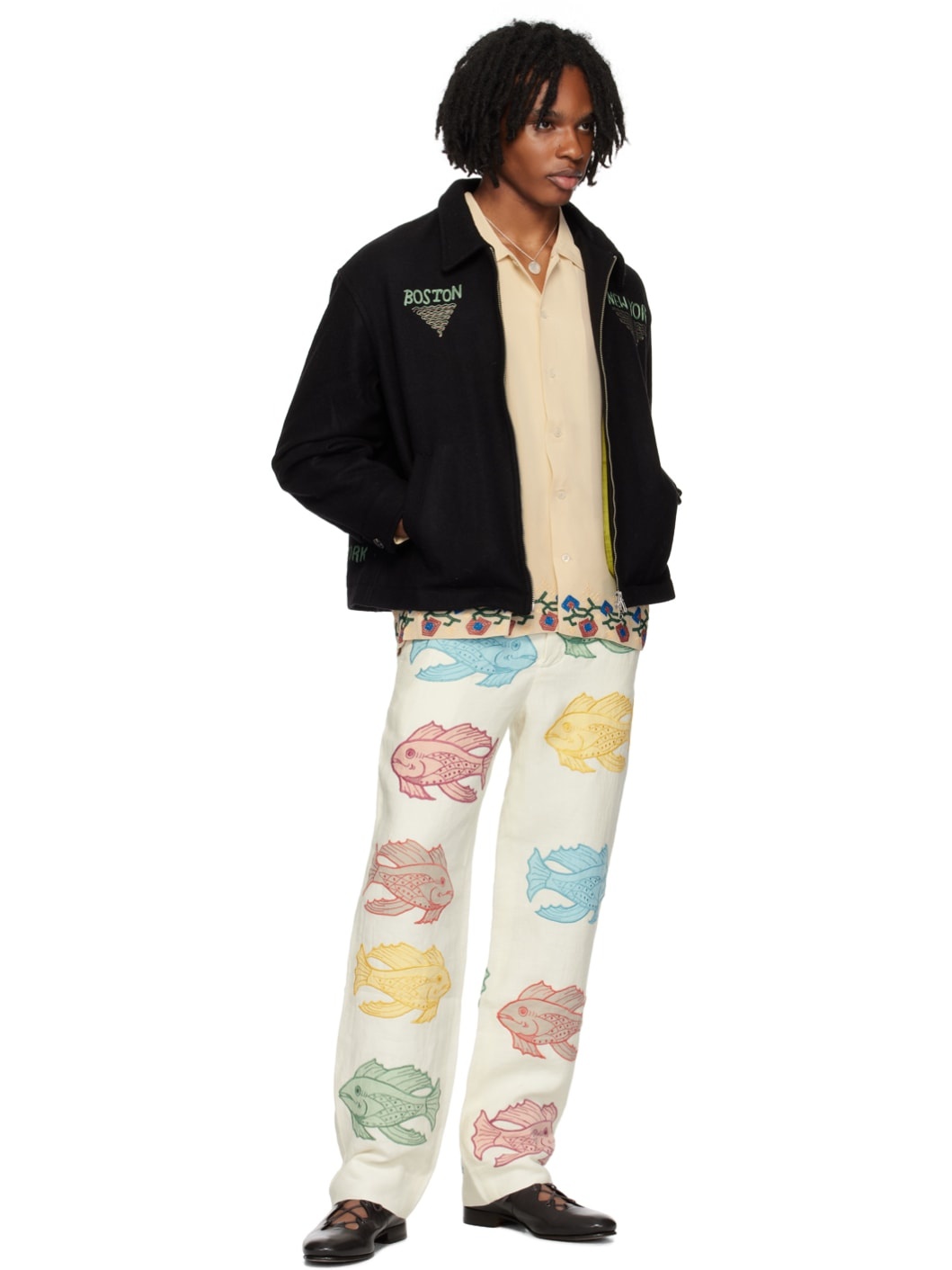 Off-White Piscine Appliqué Trousers - 4