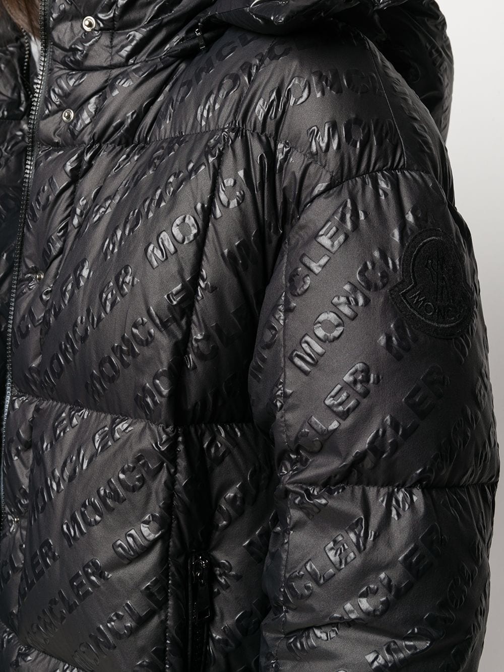 Parnaiba logo-print puffer coat - 5