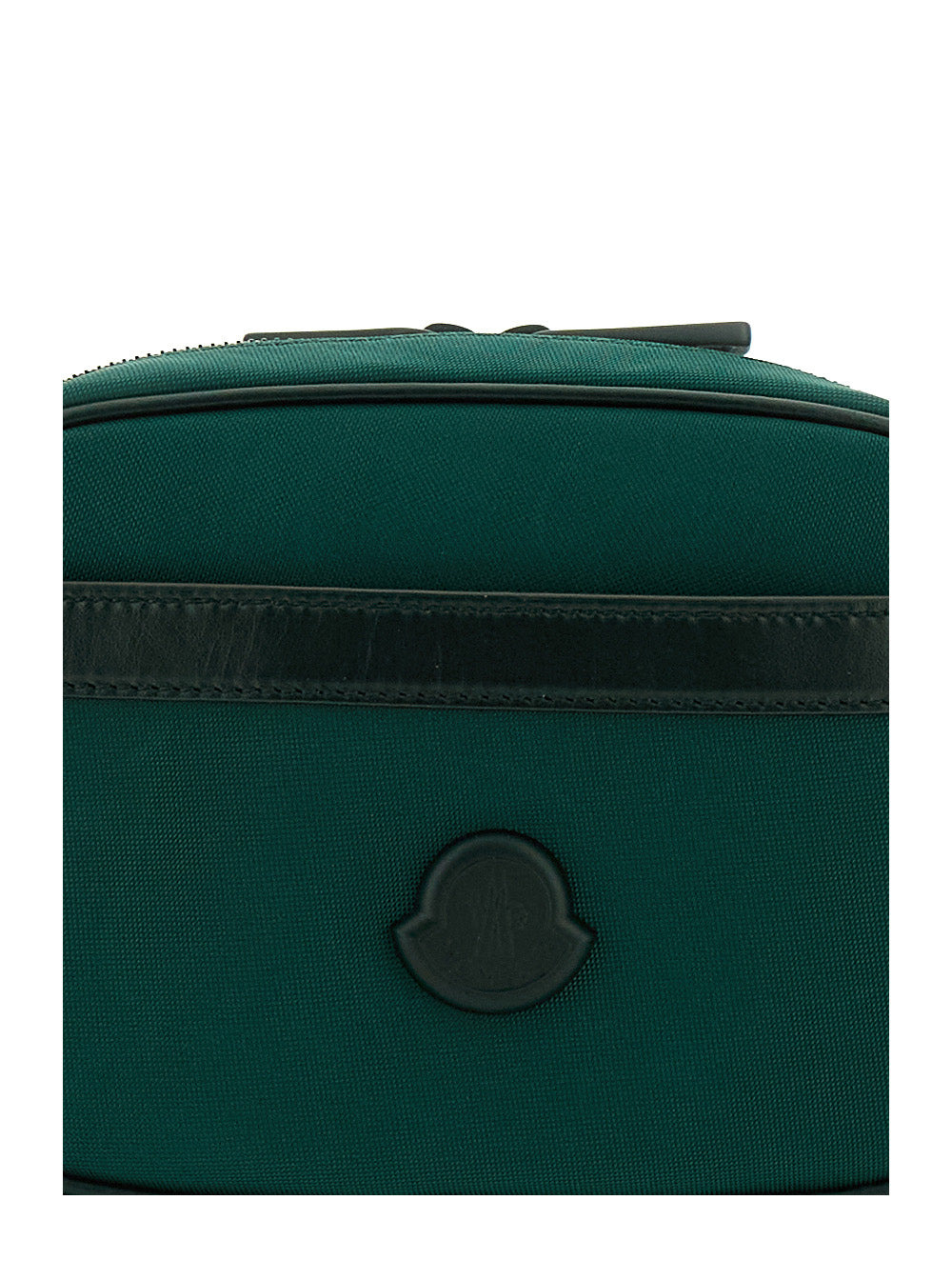 Moncler Men Green Crossbody Bag With Logo Patch On The Front And Adjustable Shoulder Strap In Tech F - 5
